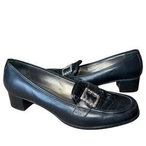 Brighton Loafers Leather Buckle Adele Croc